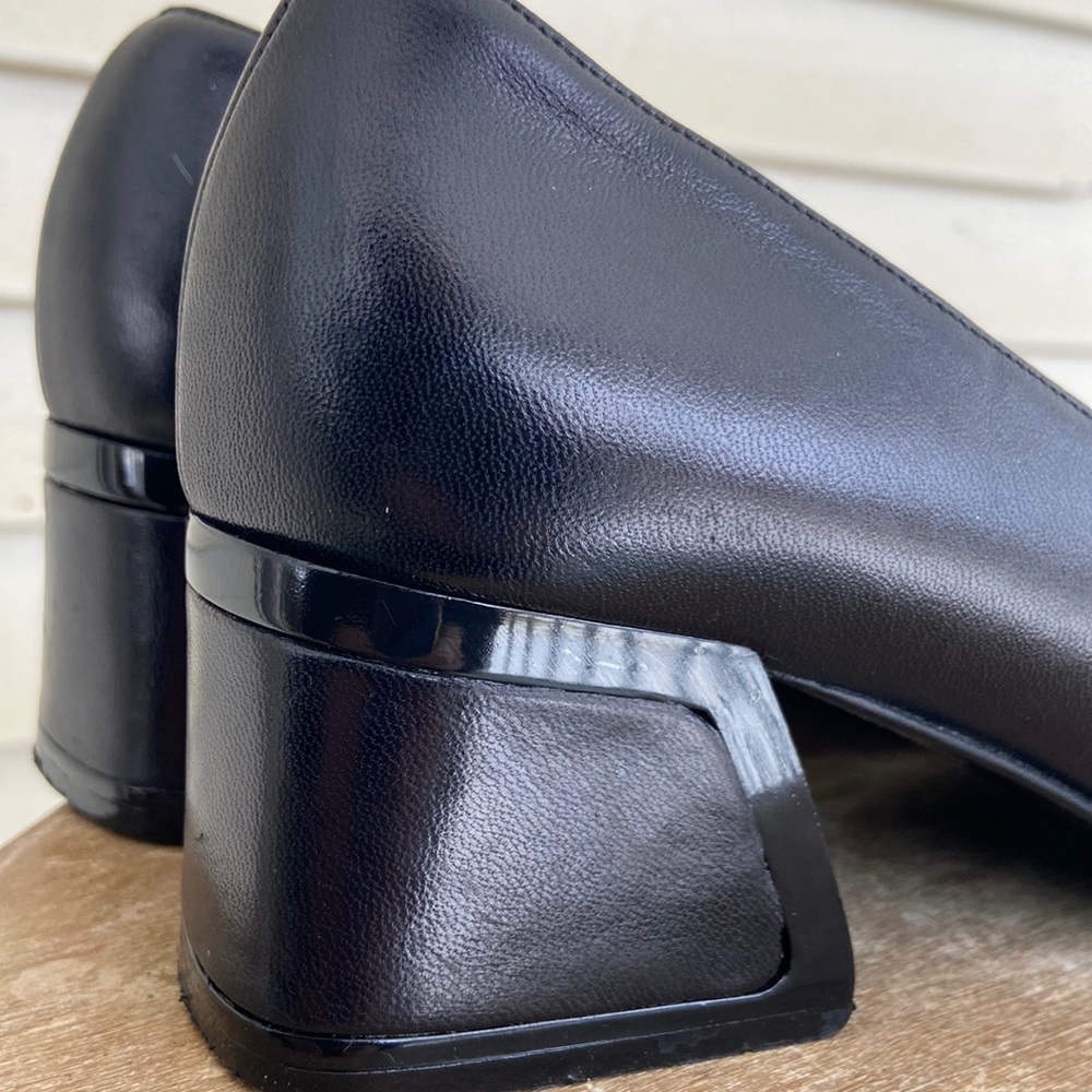 Gucci Leather Square Toe Mid-Heel Pump Shoes Women's Size 8.5 - Picture 10 of 10